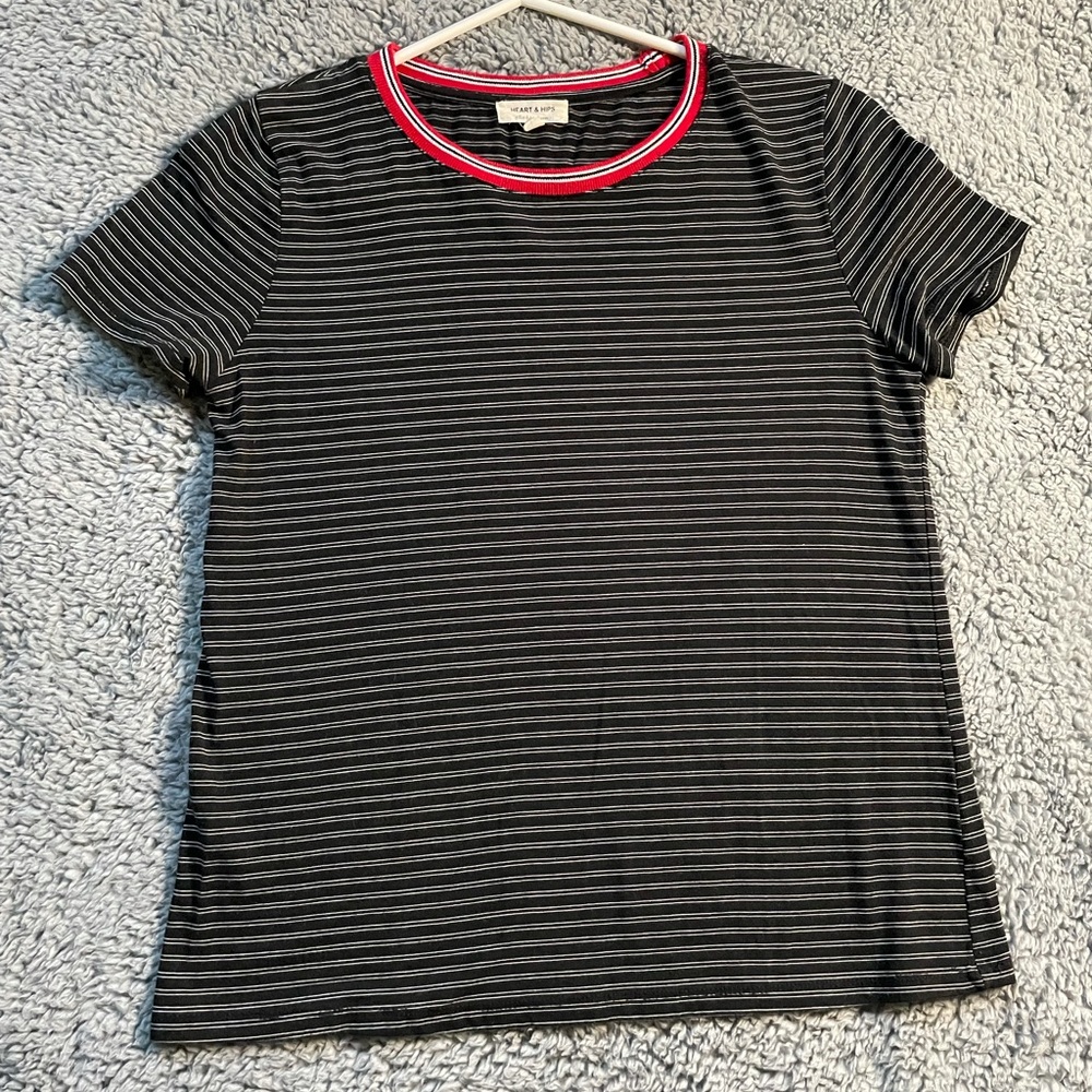 Black and White stripe top
